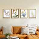 4 x BESCRCL 12x16 Picture Frame Gold, Frames 12 x 16 with Shatterproof Crystal Acrylic for Wall Gallery, 4 Pack