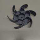 Slow Feeder Dog Bowls Insert [Octopus Suction Cups] Super Firm Slow Eating Dog Bowl [Cuttable] for Large Breed and Medium Size Dog Compatible with Regular and Elevated Dog Bowls (Turbine)