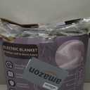 Heated Blanket Electric Blanket,Cozy Faux Rabbit Fur & Soft Flannel Warm Heater Throw Blanket with 5 Fast Heating Levels &10Hours Auto-Off Over-Heat Protection，50" x 60" (Grey)