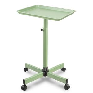 Salon Rolling Tray, Salon Tray on Wheels with Adjustable Height, Metal Feet