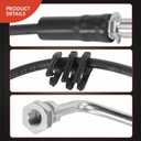 A-Premium Front Passenger Inner Brake Hydraulic Hose Compatible with Select Ram Models - 2500, 3500, 2017-2018, 5.7L 6.4L 6.7L, RWD, with Rear Coil springs - Replace# 4779942AJ