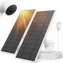 Solar Panel for Google Nest Camera, 5W Solar Power Charger for Nest Camera Outdoor or Indoor(Battery Version), 13.1Ft Fast Charging Cable, IP66 Waterproof, 2 Pack