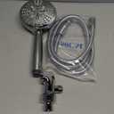 6-Setting Shower Head with Handheld, JDO High Pressure Hand held Shower Head, 4.7 Inch Chrome Detachable Showerhead Set with 59 Inch Stainless Steel Hose and Adjustable Showerhead Holder
