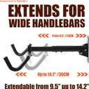 Gootus Bike Wall Mount Hanger - Horizontal Bicycle Indoor Storage Rack | Cycling Wall Mounted Holder Hook - Hang Your Road, Mountain or Hybrid Bikes in Garage or Home