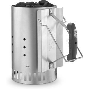 Weber Rapidfire Chimney Starter, Standard, Silver