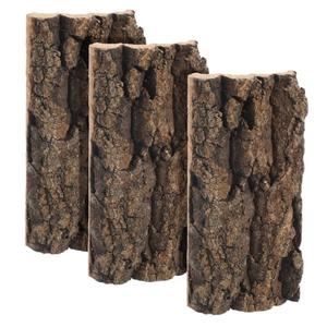 Ipetboom 3 Pcs Cork Terrarium Background Reptile Bark Backdrop Bearded Dragon Tank Wall Habitat Decor for Gecko Lizard Tortoise Frog
