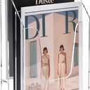 YUXUN Crystal-Clear Acrylic File Organizer, 3-Tier Vertical Desk Organizer for Home & Office, Space-Saving Wall Mount or Desktop Use