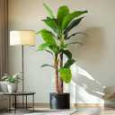 Erimda 7.2FT Artificial Banana Tree Tall Fake Banana Leaf Plant Faux Banana Silk Tree Faux Banana Leaves for Home Swimming Pool Indoor Outdoor Patio Tropical Decor