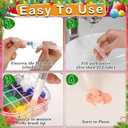 Gueevin 102 Pcs Magic Foam Texture Painting Kit Gifts 36 Pcs 3D Foam Texture Paper Puffy Paint 24 Colors Markers 6 Water Brush 36 Bead Chains for Drawing Holiday DIY Craft Party Supplies(Assorted)