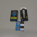 MEANLIN MEASURE 2PCS Car Clocks with Temperature, Fahrenheit LED Backlight 2 in 1, Vehicle Adhesive Digital Dashboard Clock, Small Electronic Clock for Car Truck Dashboard & Air Vent