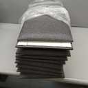 Wall Mounted Headboard, Peel and Stick Panels, Dark Grey, Queen