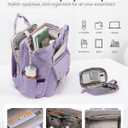 LOVEVOOK Laptop Backpack, Travel Bag with 17.3 inch Laptop Compartment, Water Resistant Teacher Nurse Doctor Work Bag, Anti-theft Daypack, Purple