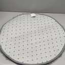 OLANLY Light Grey Round Rugs for Bedroom - Machine Washable, 2 ft Circle Area Rugs for Living Room, Soft and Fluffy Shaggy Carpet for Teen Girls and Boys, Nursery Rooms, Dorms, Home Decor Aesthetic