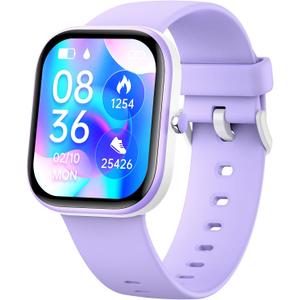 Nyonio Smart Kids Watch with Fitness Tracker No Phone/APP Needed,19 Sport Mode,1.5" DIY Dial,IP68 Waterproof,Sleep Monitor,Pedometers,Heart Rate,Great Birthday Gift for Boys Girls Teens 6-14 year Olds