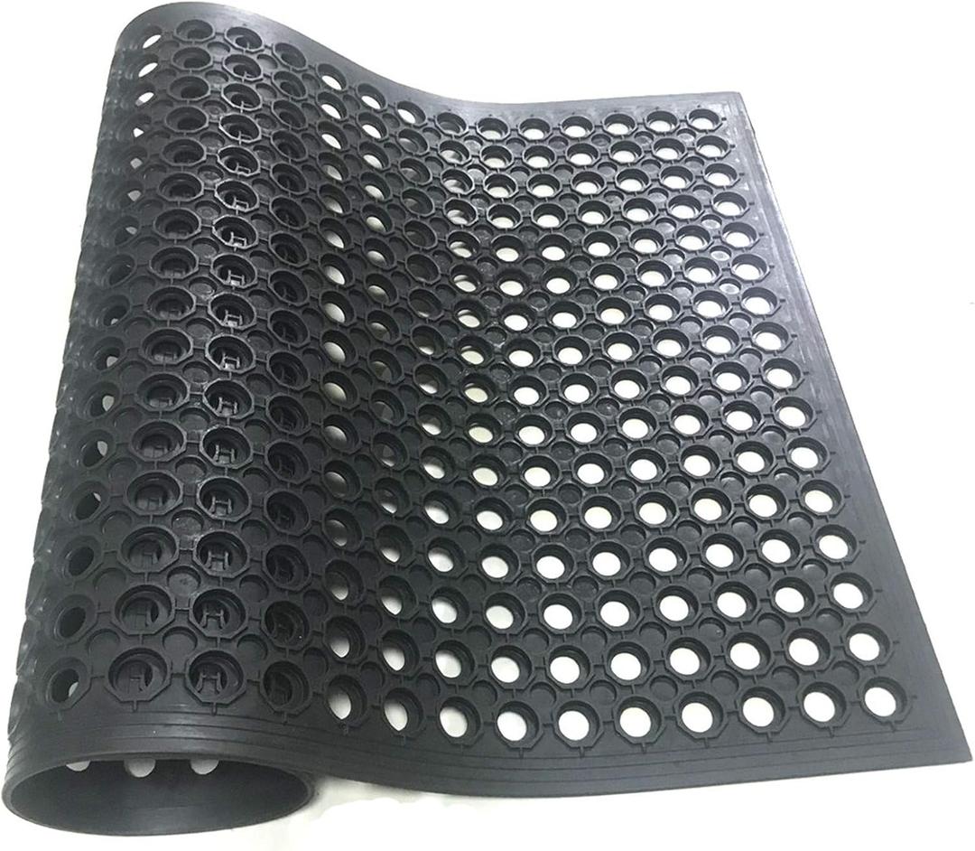 Anti-Fatigue Rubber Floor Mat Non-Slip Heavy Duty Mats for Restaurant Kitchen Bar Bathroom Door(24"x36")