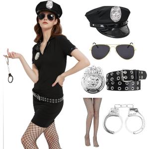 EBYTOP Halloween Costumes for Women Adult 2025 Cop Costume Femal Police Outfit S