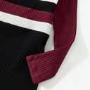 PATPAT Family Matching Outfits Fall Winter Cotton Long Sleeve Bodycon Dresses and Sweatshirts Tops Sets (L)