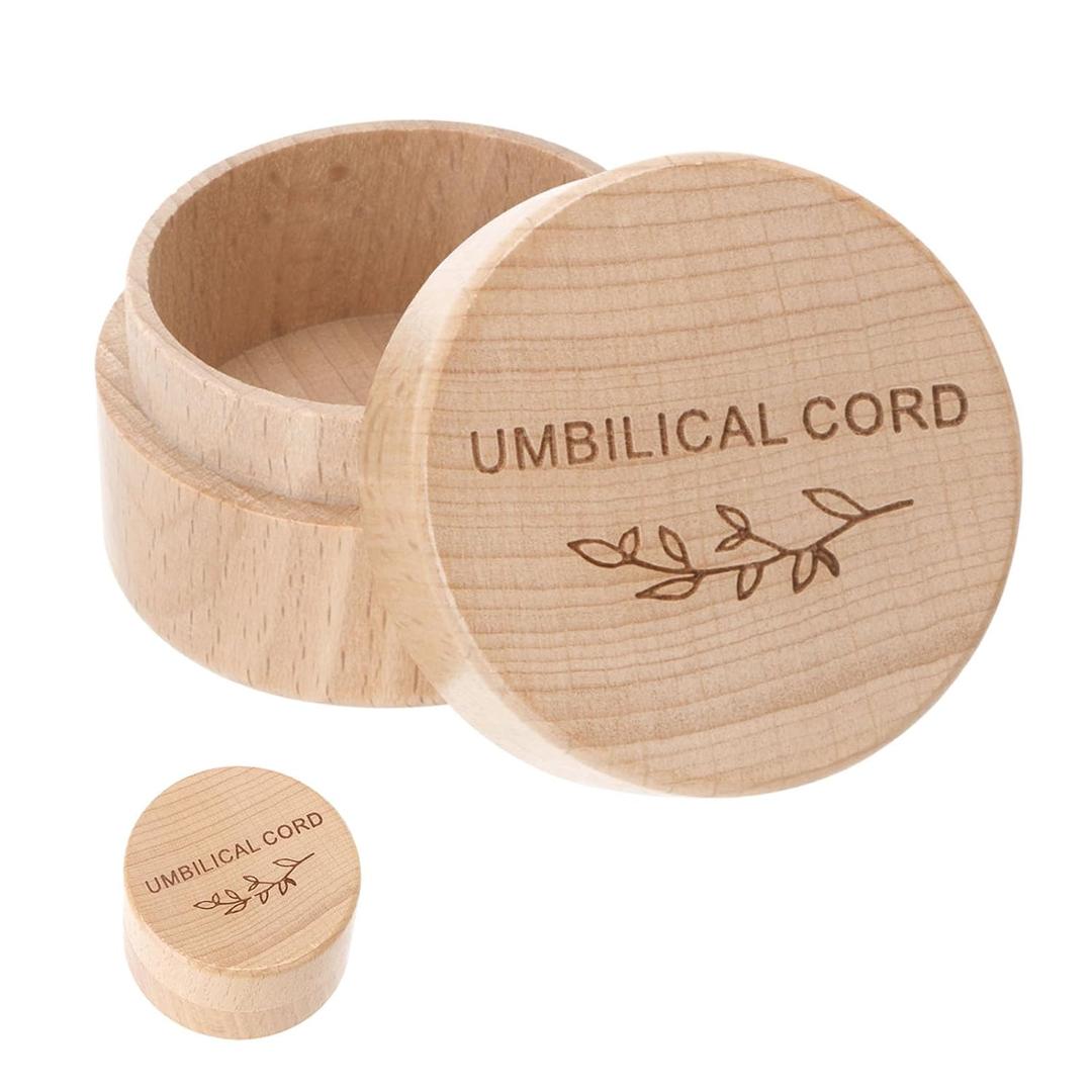 3 x Umbilical Cord Keepsake Box Engraved Baby Memory Box for Umbilical Cord Storage Easy Open First Haircut Keepsake and Round Tooth Box Durable Baby Keepsake Gift for Newborn Baby Shower Pregnancy