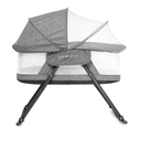 Baby Delight Slumber Deluxe Rocking Bassinet, Portable Baby Bassinet, Removable Canopy, Charcoal Tweed