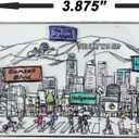 2 x Cities Around The World Artwork Fridge Magnet Series - Designed in The USA - Collectible Souvenir & Gift (Los Angeles)