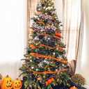 1.57" Black Christmas Balls Ornaments 40 Pcs Shatterproof Christmas Ornaments Set Halloween Balls Ornaments Black Ornament for Xmas Tree Holiday Party