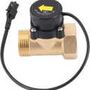 Water Flow Sensor, HT-800 G1Thread Water Flow Sensor Switch, Water Flow Switch Automatic Flow Switch Thread 220V Water Pump Flow Sensor Automatic Control Switch