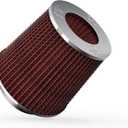 K&N High-Flow Original Lifetime Universal Clamp-On Air Filter: High Performance, Premium: Flange Diameter: 4 In, Filter Height: 5.5 In, Flange Length: 1.125 In, Shape: Round Tapered, RG-1001RD