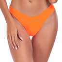 RELLECIGA Women's Cheeky Bikini Bottom (Orange), S