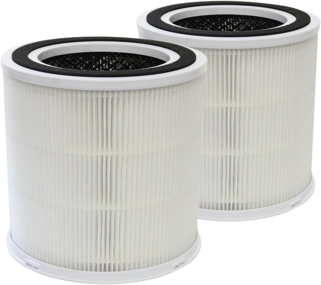 PUREBURG Replacement True HEPA Filters Compatible with DAYETTE AP301& JOWSET AP301 AP302 AP303(KJ4-2S/ KJ3-2S) & Airrobo AR400 Air Purifiers, H13 4-Stage Filtration Activated carbon 2-IN-1, 2-Pack