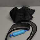 Inflatable Dog Cone for Dogs After Surgery,Soft Adjustable Elizabethan Collar for Small Dogs,2-in-1 Dog Cone with Detachable Shield,Anti-Anxiety Comfortable Pet E-Collar Prevents Licking Wounds(S) (Black)