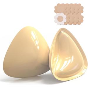 Push Up Bra Inserts Double Sided Sticky Bra Inserts for Bikinis/Sports Bras/Strapless Dresses - A Cups Size