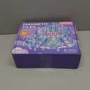 Magnetic Tiles Building Toys Set with 2 Dolls, Princess Castle Magnetic Blocks for Kids Ages 3-5 4-8, STEM Educational Sensory Magnet Toys Birthday Gifts for Toddlers Girls Boys