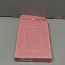 INFOOD Travel Makeup Mirror - Rechargeable LED Vanity Mirror 7.8x5 Inches with 1X/3X Magnifying, 3 Color Dimmable Light, Touch Screen, Foldable Design with Stand, Portable for Travel, Mint Green