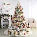 SHareconn 30ct 2.36 Inch Christmas Tree Balls Ornaments, Colored Shatterproof Plastic Decorative Baubles Decorations for Xmas Tree Decor Holiday Party Wedding Decoration (Red & Gold, 60mm)