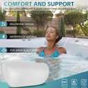 Sunluway 2-Pack 77228 Spas Replacement Pillow for Hot Spring Highlife Series 2014-Current Cool Gray Hot Tub Head Rest Pillows for Watkins Replacement 1411501