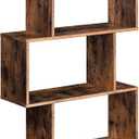 VASAGLE Bookcase, 5-Tier Bookshelf, Display Shelf and Room Divider, Freestanding Decorative Storage Shelving, Rustic Brown ULBC62BX, 27.6L x 9.4W x 62.6H (70 x 24 x 159 cm)
