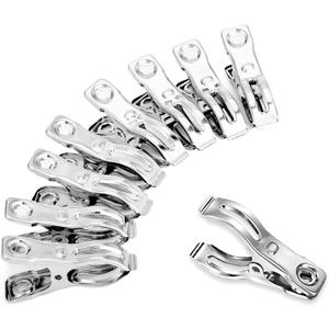 60 Pcs Row Cover Clips, Garden Clamps for Netting, Greenhouse Clamps Made of Stainless Steel, Have a Strong Grip of Greenhouse Clips, For 1/2'', 3/4'', 1'' Garden Hoops or Pvc
