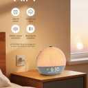 Sunrise Alarm Clock, White Noise Sound Machine, Sunlight Alarm Clocks for Bedrooms, 9 Natural Wake Up RGB Night Light, 30 Soothing Sounds for Heavy Sleepers, Baby, Kids, Adults, Small