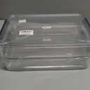 CATOOMUU 2 Pcs 5.5qt 9 x 13 Plastic Portable Project Case With Snap-Tight Latch Clear Stackable Storage Box With Lids Organizer Container For A4 File Photo Documents Scrapbook Craft Art Supplies