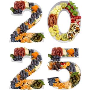 12" Fillable Cardboard Number Charcuterie Gift Cupcake Box With Cover Sweets Packaging (2025) White