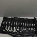 Egofine Ratcheting Wrench Set, 6 mm - 24 mm Metric Wrench Set 18pc, 72 Teeth Combination Wrenches Set, Chrome Vanadium Steel with a Roll Up Storage Bag