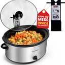 Liddit Crockpot Lid Holder, Lid Holder for Slow Cooker, Stainless Steel Crock Pot Accessories Holder, Heat Resistant Kitchen Organizer, Easy Cooking Solution - Black