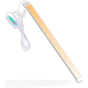 Strip Lights 15.7In Closet Lights, 12W 88 LED Super Bright, Dimming and Color AdjustmentUSB Powered LED Light Bar for Room Under Counter Lighting Work Tables Student Dormitory Monitor Light