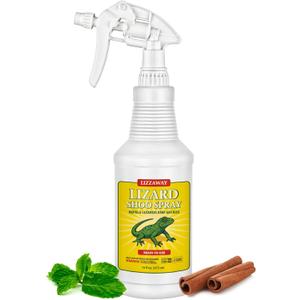 Lizard Shoo Spray - Plant-Based Lizard Repellent for Outdoors & Home - Gecko, Skink, & Reptile Deterrent - Gecko Repellent Spray to Keep Lizards Off Porch, Patio, Garden & Driveway
