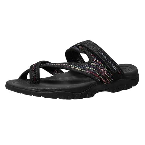 CAMEL CROWN Women's Flip Flops Sandals - Lightweight Comfortable Beach Sandals with Arch Support, Non-Slip Sole, Size 9