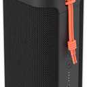 Skullcandy Terrain Wireless Bluetooth Speaker - IPX7 Waterproof Portable Speaker with Dual Custom Passive Radiators, 14 Hour Battery, Nylon Wrist Wrap, & True Wireless Stereo (Black)