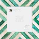 Handicrafts Home 4x4 Photo Picture Frames, Art Wall Hanging Dcor - Chevron-Green