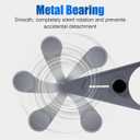 Arm Trainer for Men & Women,Home Forearm Workout Equipment with Silent Metal Bearing,Widened Grip for Strength Training - Targets Forearm, Shoulder & Biceps, Gray