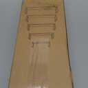 Floating Wall Shelves Set of 5– MDF Wood Wall Mounted Shelf for Living Room, Bedroom, Bathroom, Office – Decorative Storage Racks for Plants, Photos, Books (White, Medium Set)