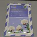 Biloban Organic Cotton Toddler Pillowcase for 13 x 18 or 14 x 19 Inches Pillow, (Pillowcase Only) 2 Pack Kids Pillowcase for Sleeping, Envelope Travel Pillow Case for Girl Boy, Gray Heart & White Star